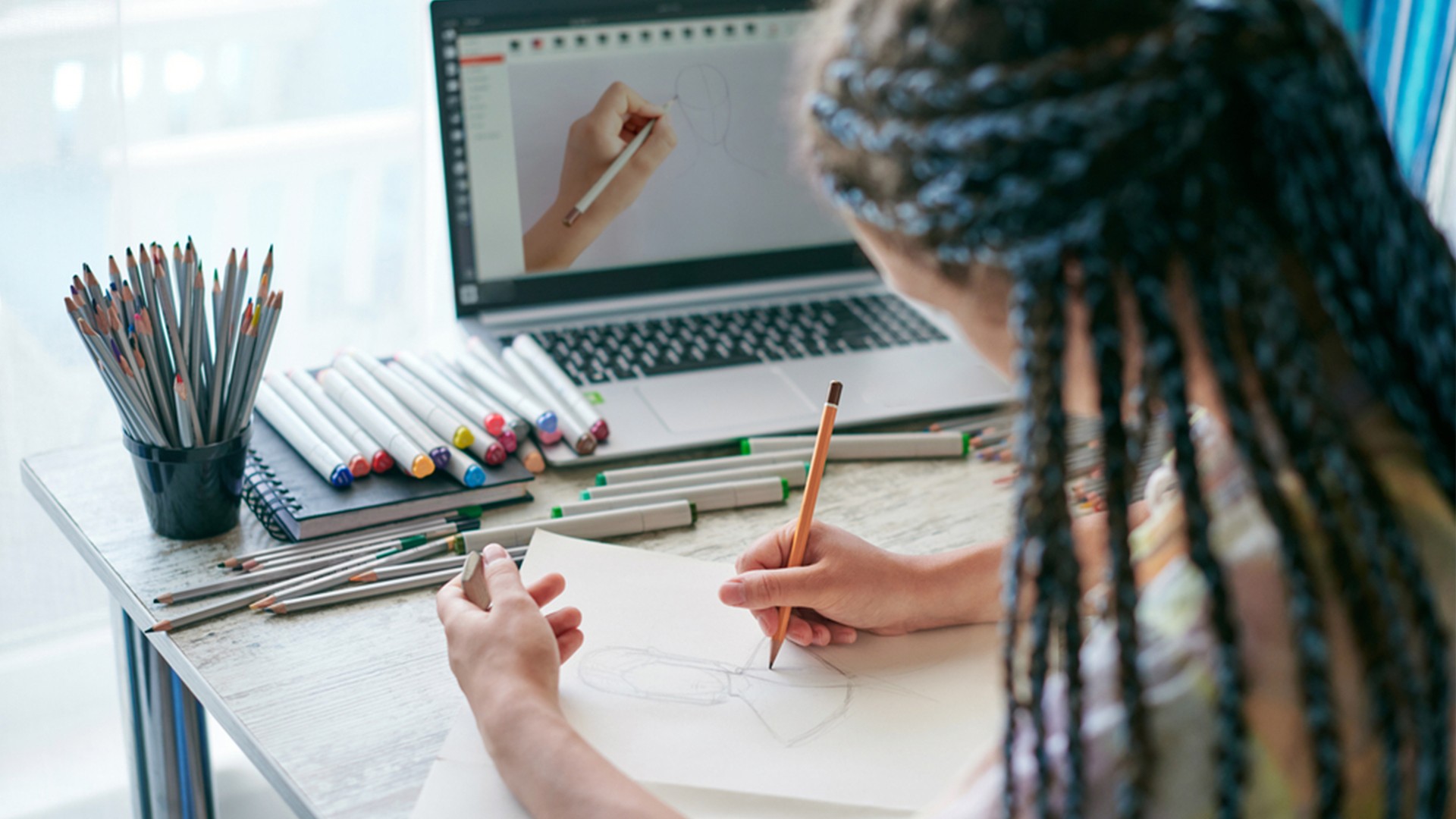 رسم جسم الانسان